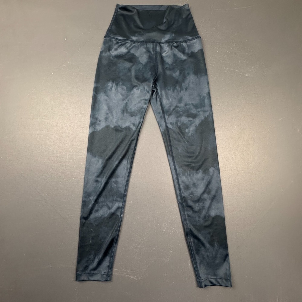 Beyond Yoga Women's Medium Blue Tie Dye Ankle Leggings High Waist Soft Stretch
